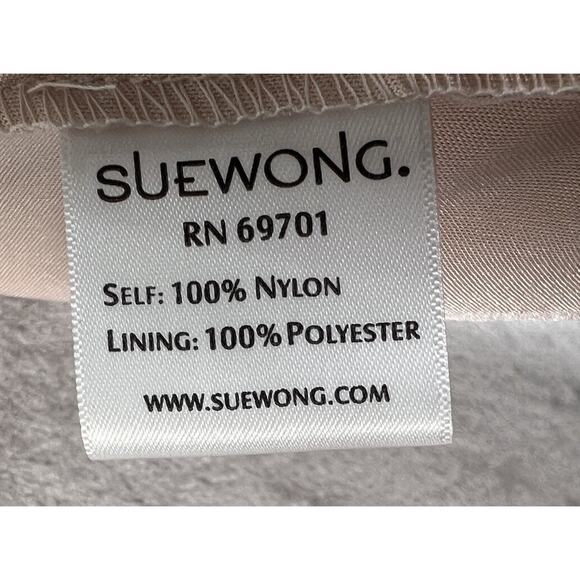 Sue Wong Nocturne Ribbon Lace Illusion Bodice Beige Dress 0 Mother of the Bride - Picture 16 of 16